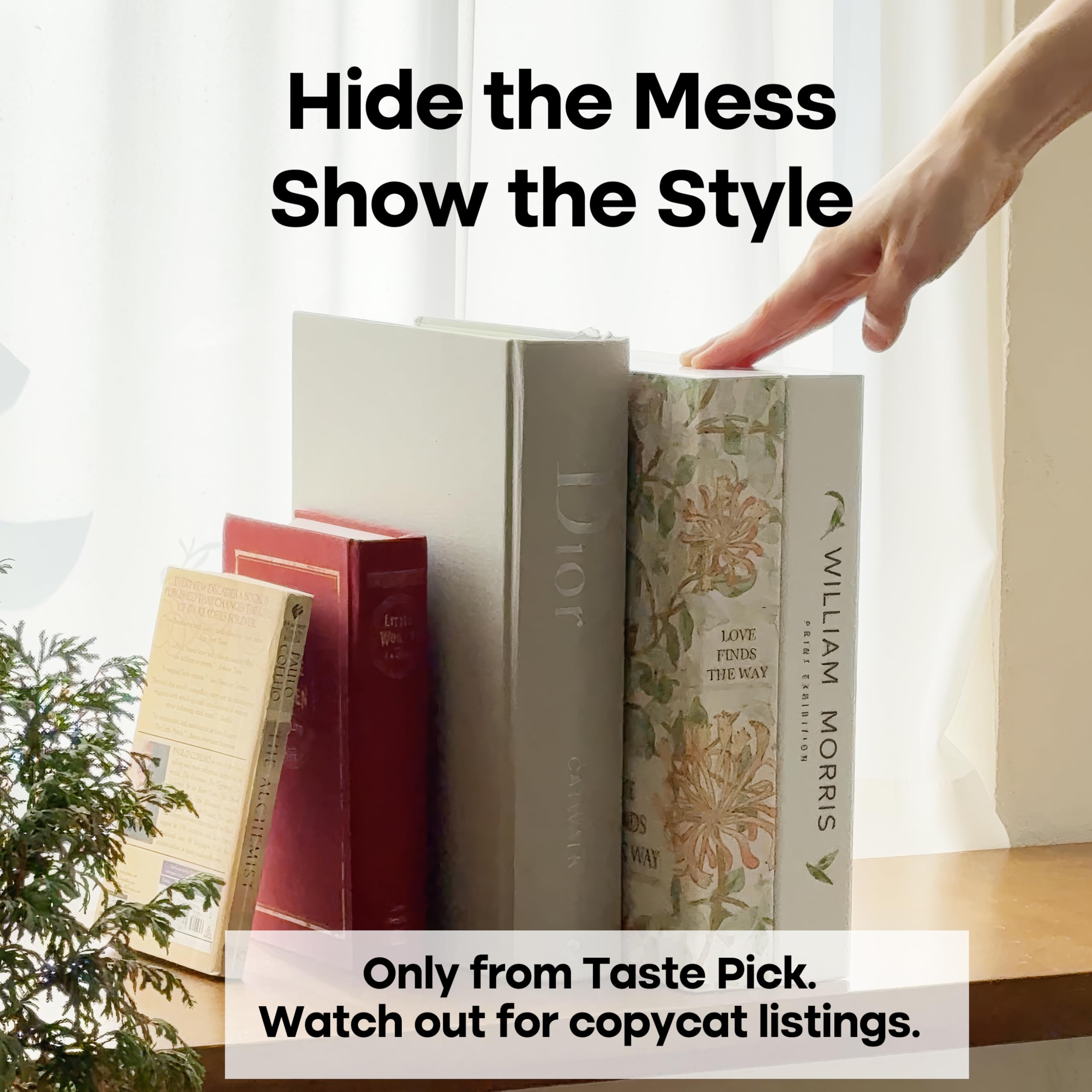 Amazon.com: TastePick Book Shape Decorative Cable Management Box